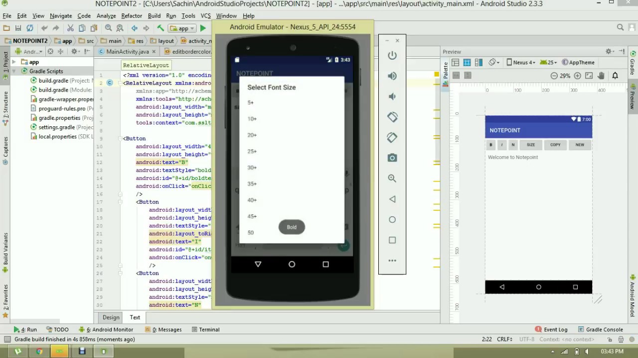 create simple android app